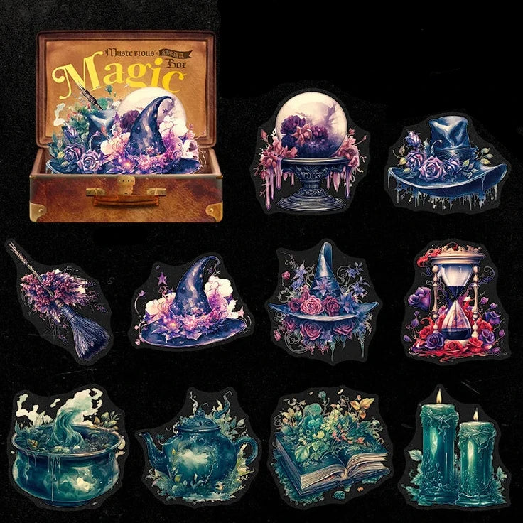 Mysterious Magic Box Ephemera Sticker Collection 🔮✨