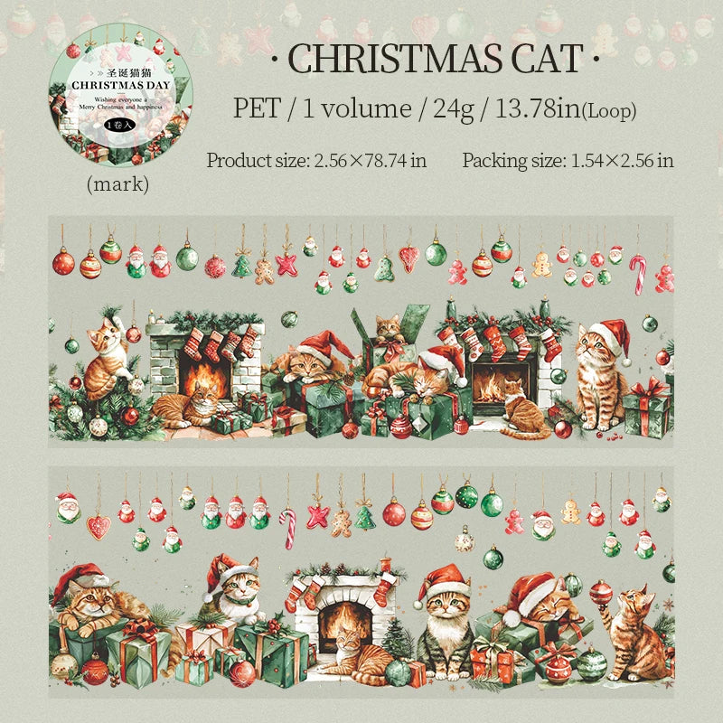 Christmas Day PET Washi Tape Collection