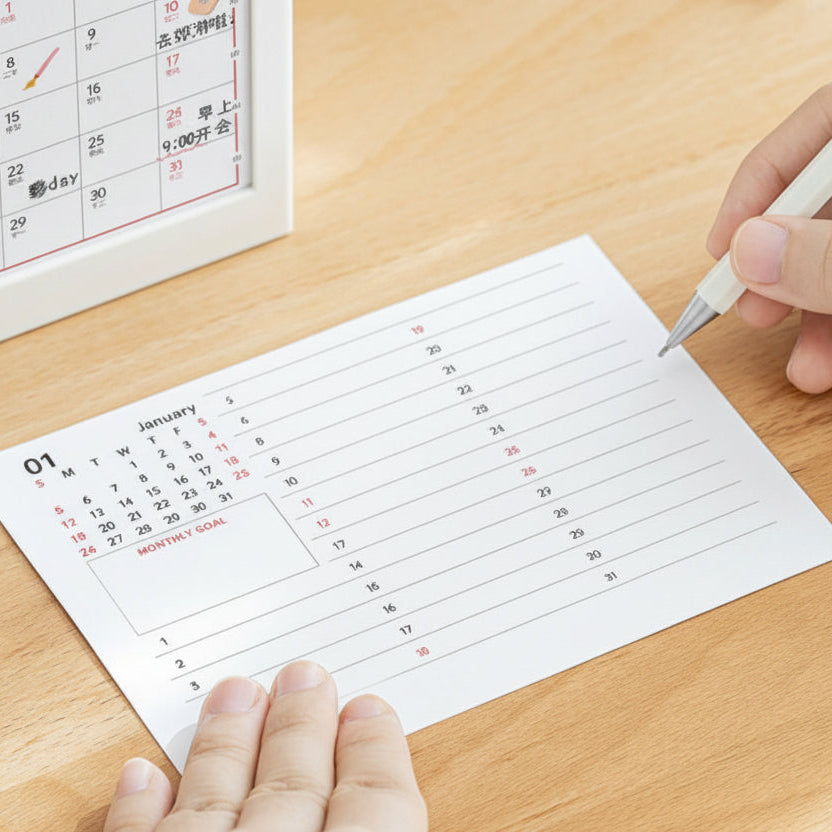 2026 Desk Planner Calendar Organizer