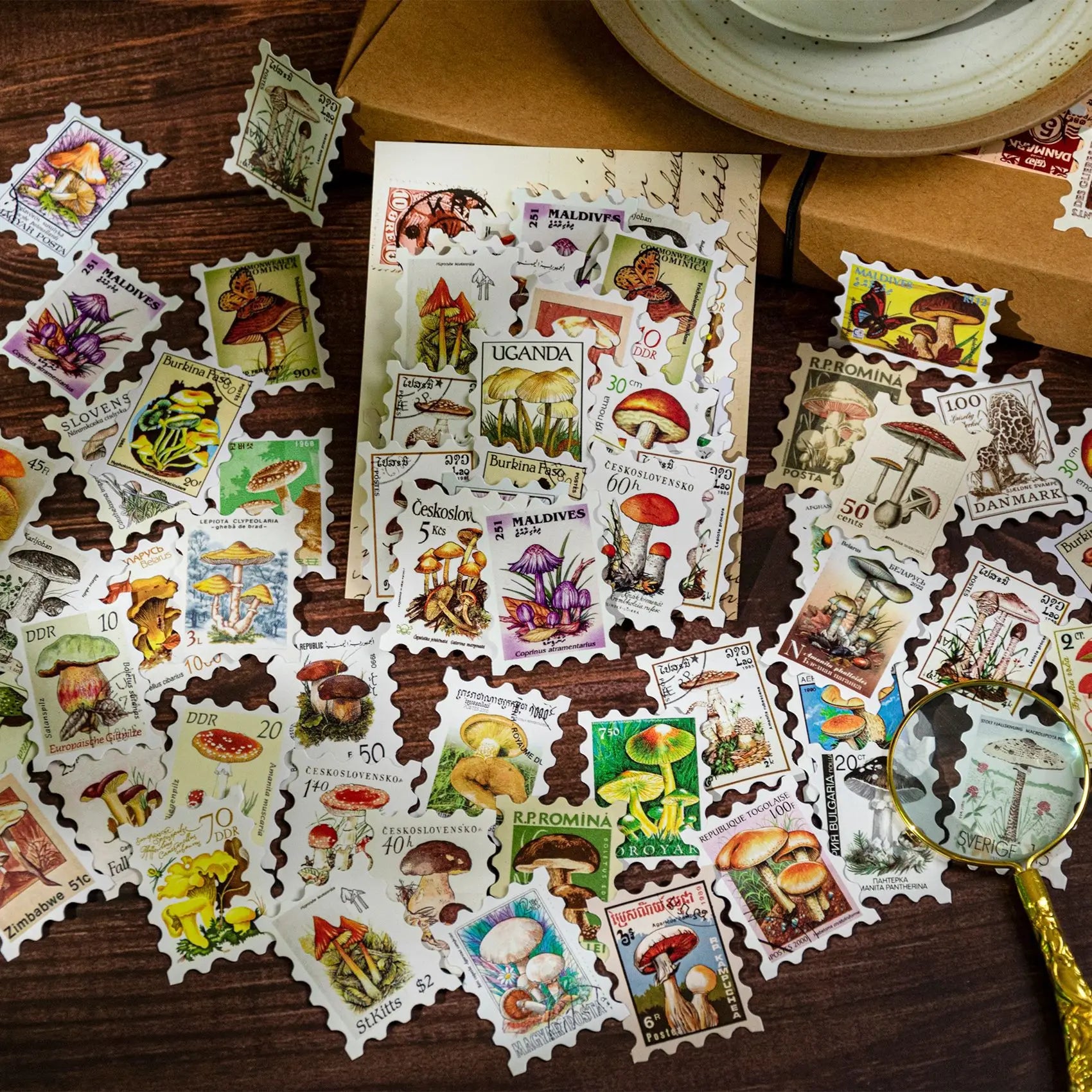 Vintage Mini Art Card Sticker Pack