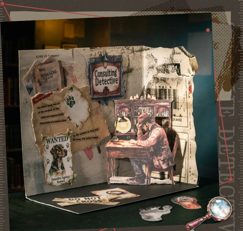 Vintage Mystery Detective Stickers