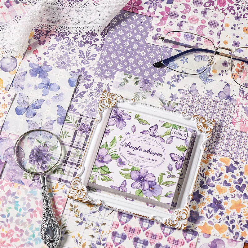 Vintage Pattern Scrapbooking Paper Book