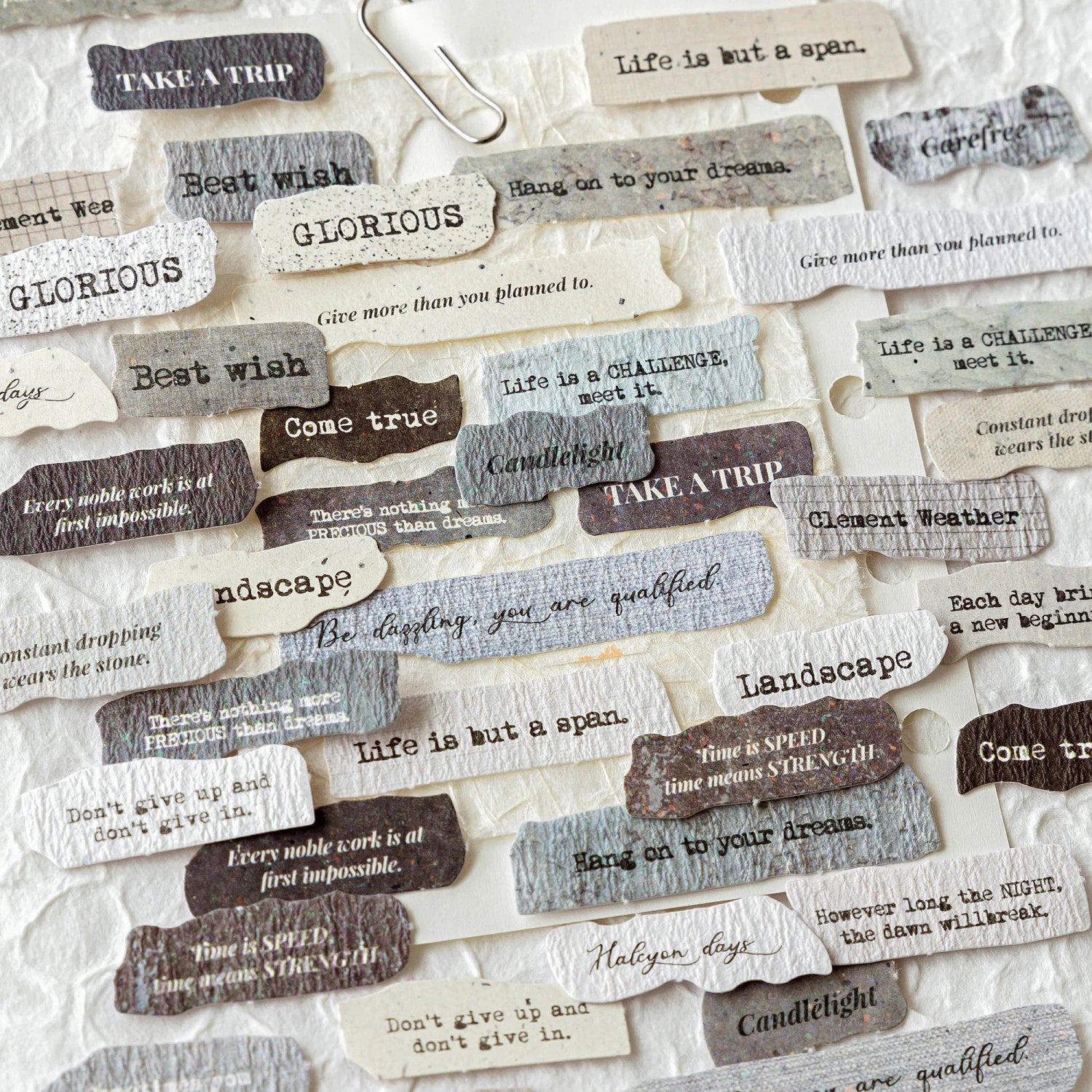 Fragmentary Thoughts Candy Poetry Stickers