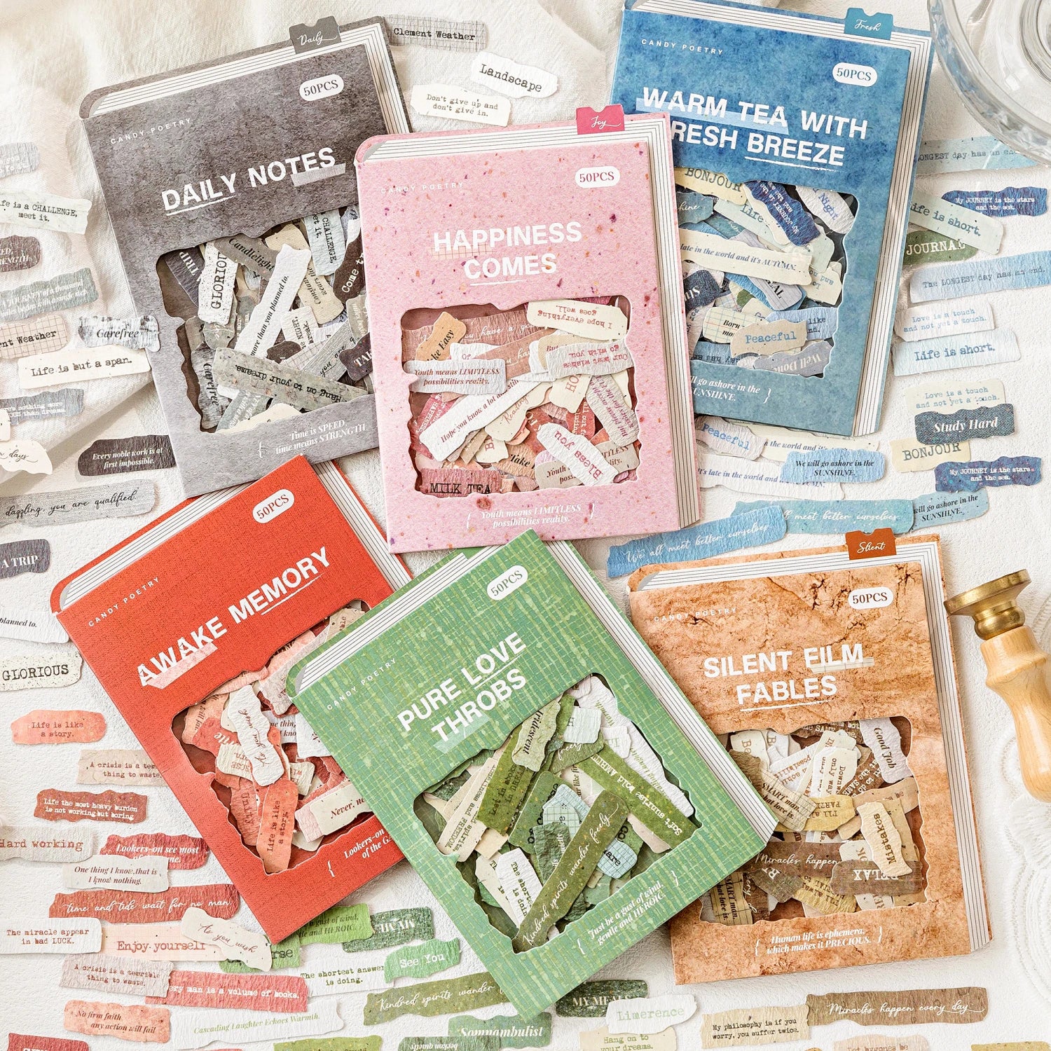 Fragmentary Thoughts Candy Poetry Stickers