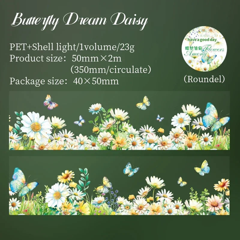 Wildflower Butterfly Garden Washi Tape