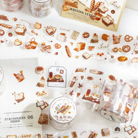 Snack Time PET Washi Tape – Die-Cut Food Sticker Roll