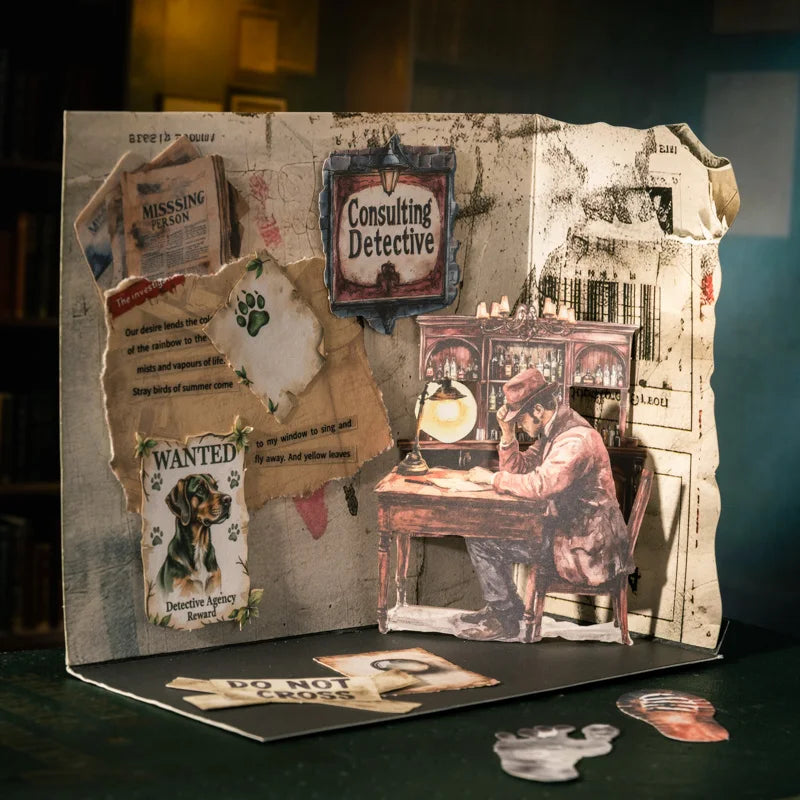 Vintage Mystery Detective Stickers