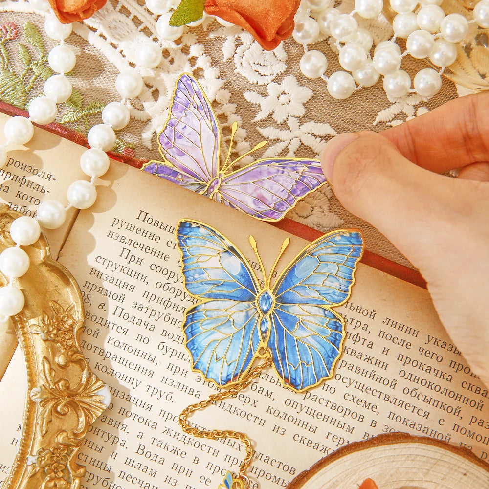 Enchanted Butterfly Metal Bookmark