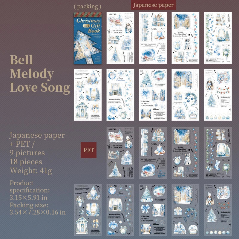 Christmas Book Sticker Set