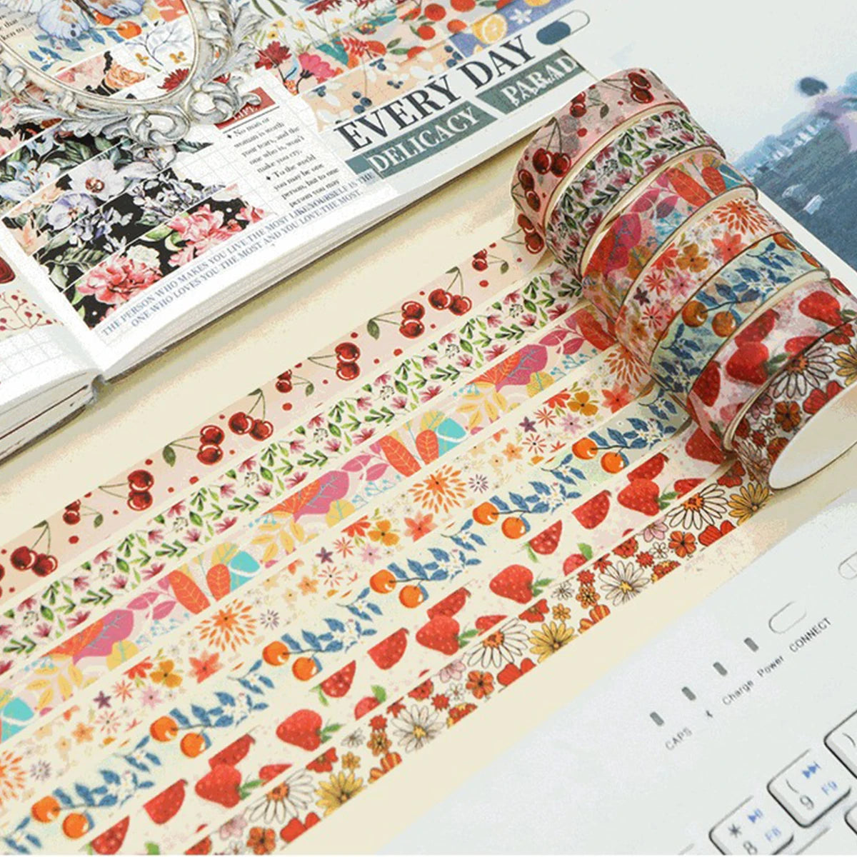 Spring Flowers Washi Tape Set