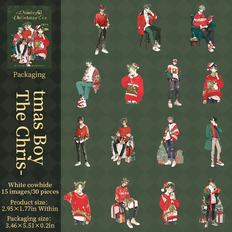 Wonderful Christmas Eve Sticker Set