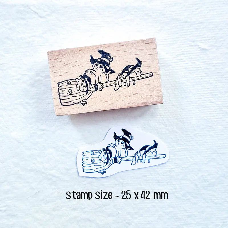 Halloween Trick-or-Treat Hocus Pocus Wooden Stamps 🎃🪄
