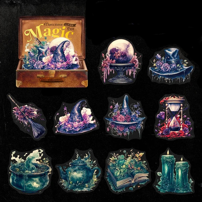 Mysterious Magic Box Ephemera Sticker Collection 🔮✨