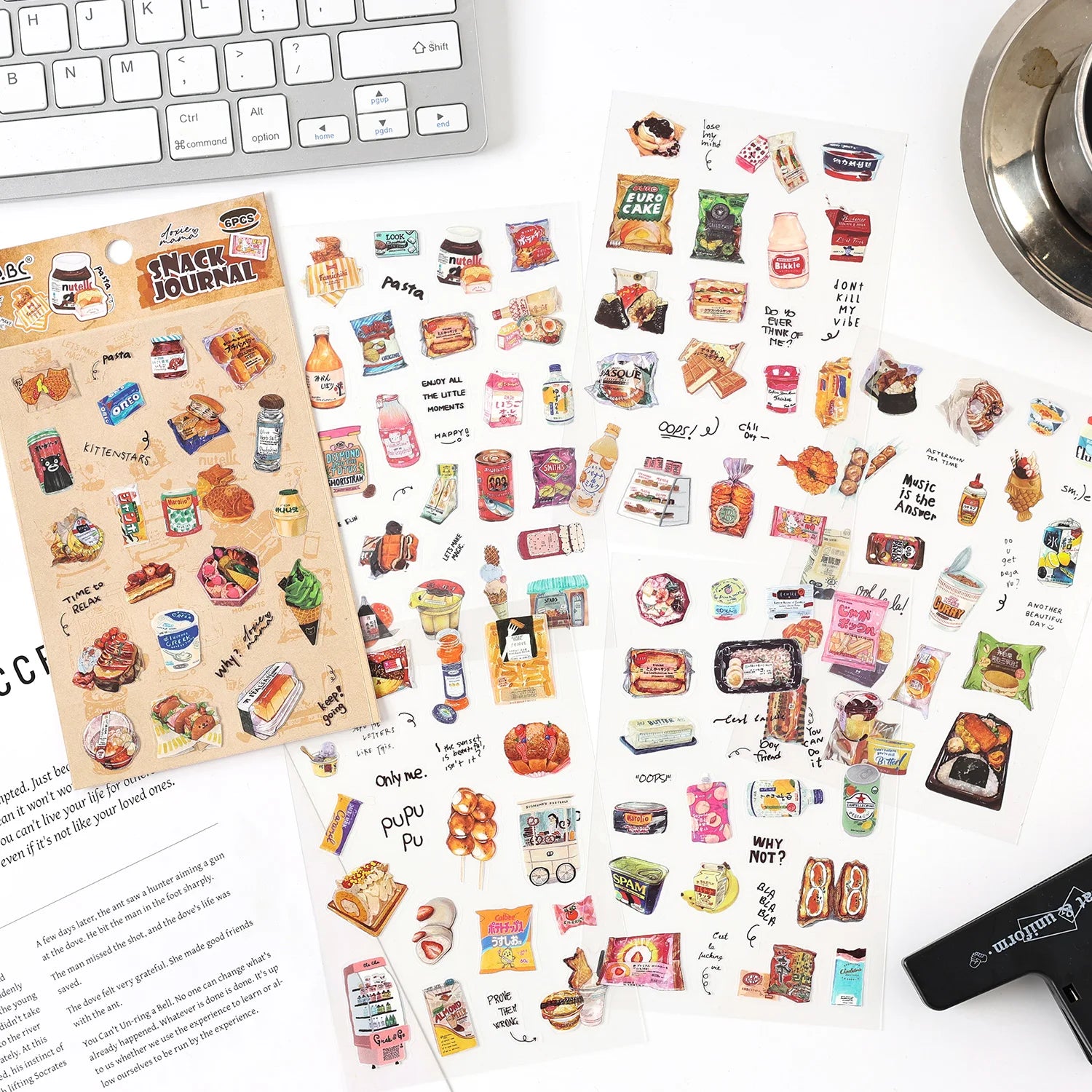 Vintage PET Sticker Set