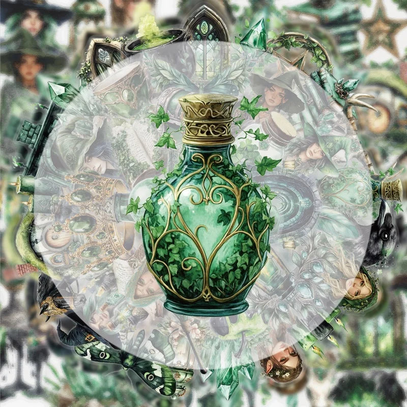 Emerald Grove Forest Witch Sticker Pack 🌲🔮