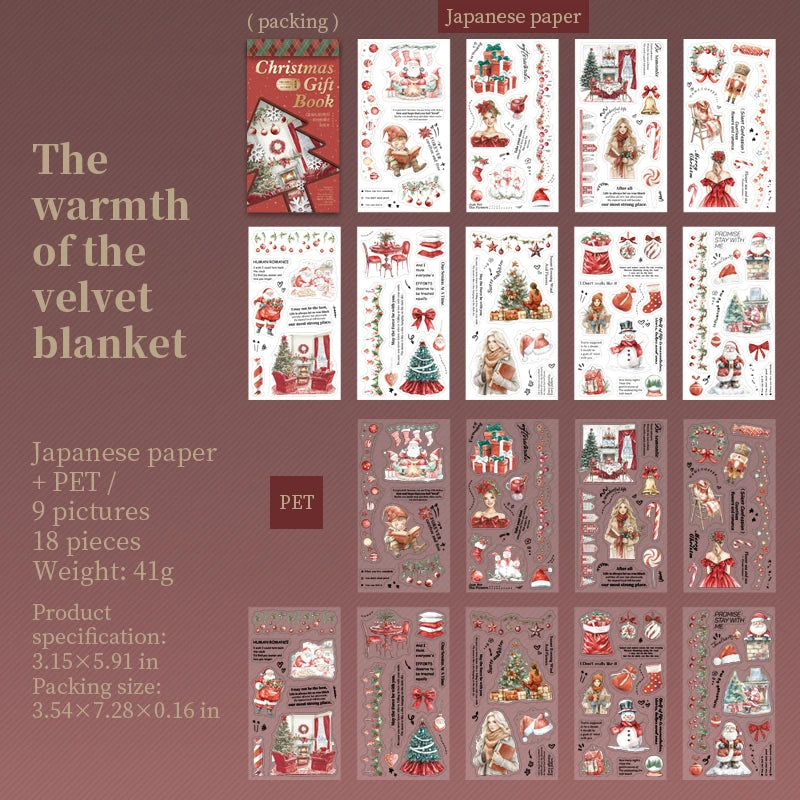 Christmas Book Sticker Set