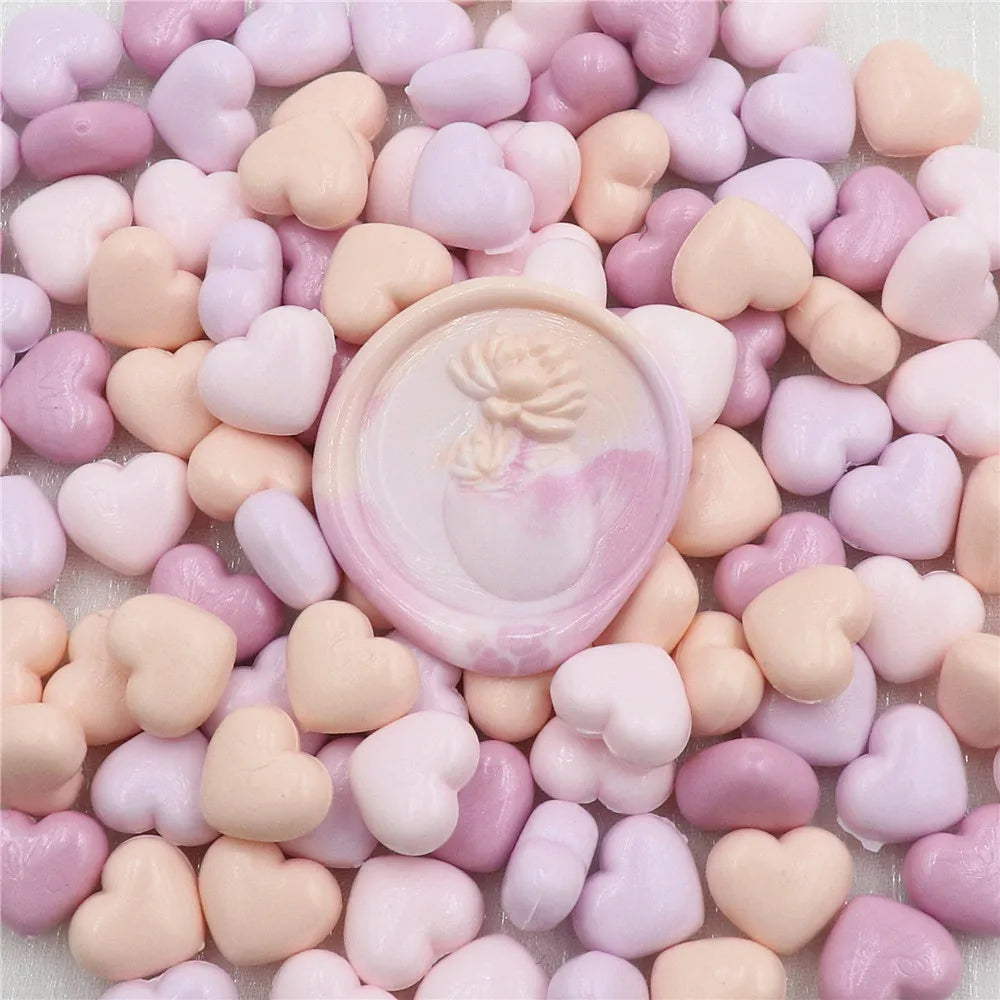 Heart-Shaped Sealing Wax Beads