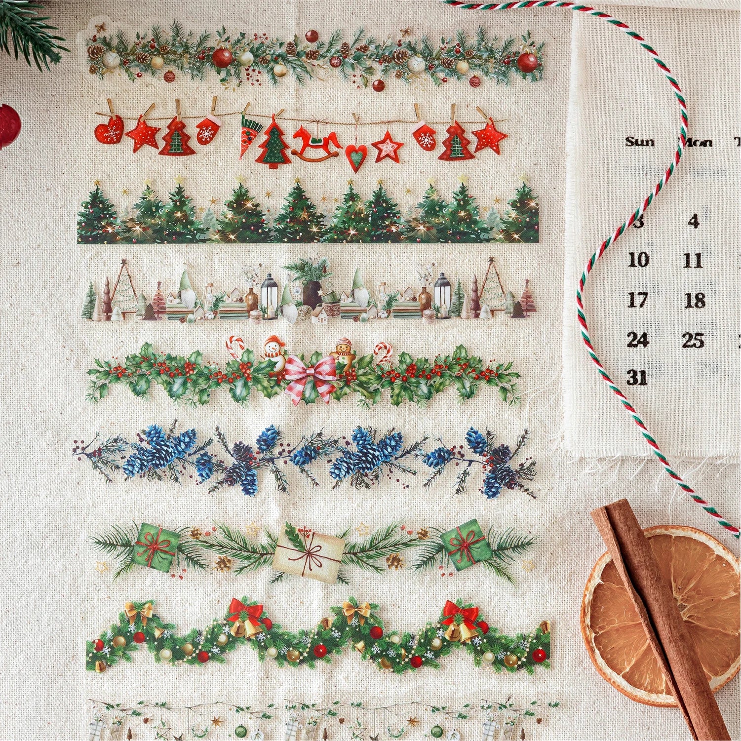Encounter Christmas Series PET Border Stickers