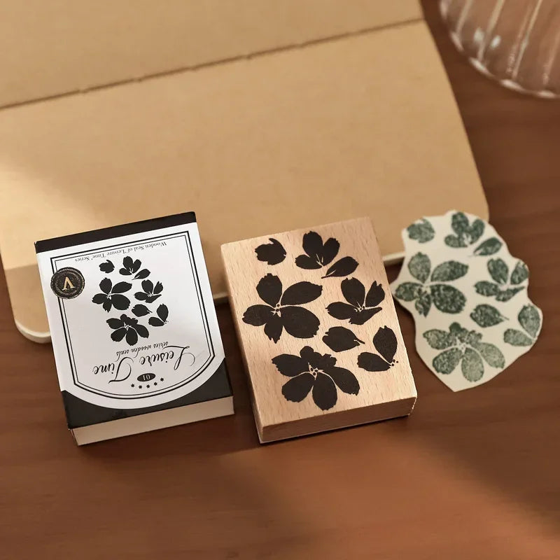Leisure Time | Aesthetic Wooden Rubber Stamp Collection (8 Styles)