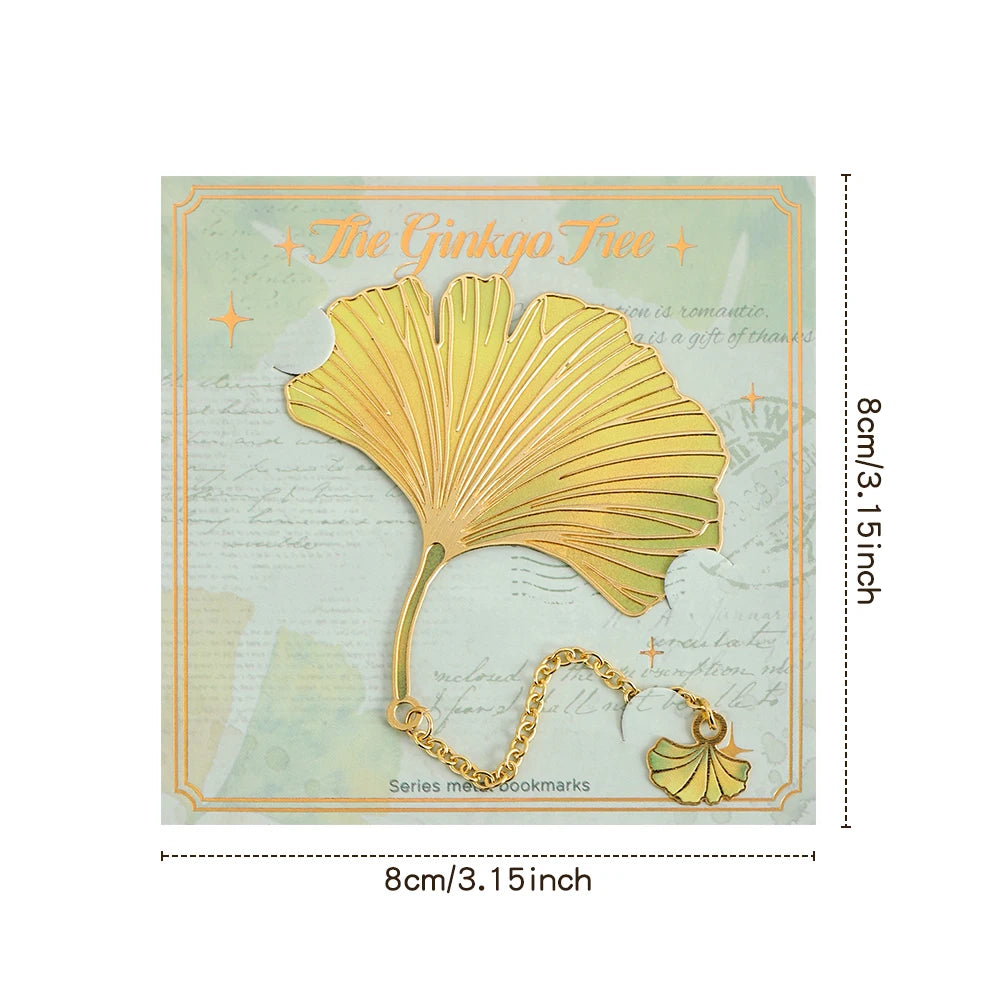 The Autumn Dreams Metal Leaf Bookmark