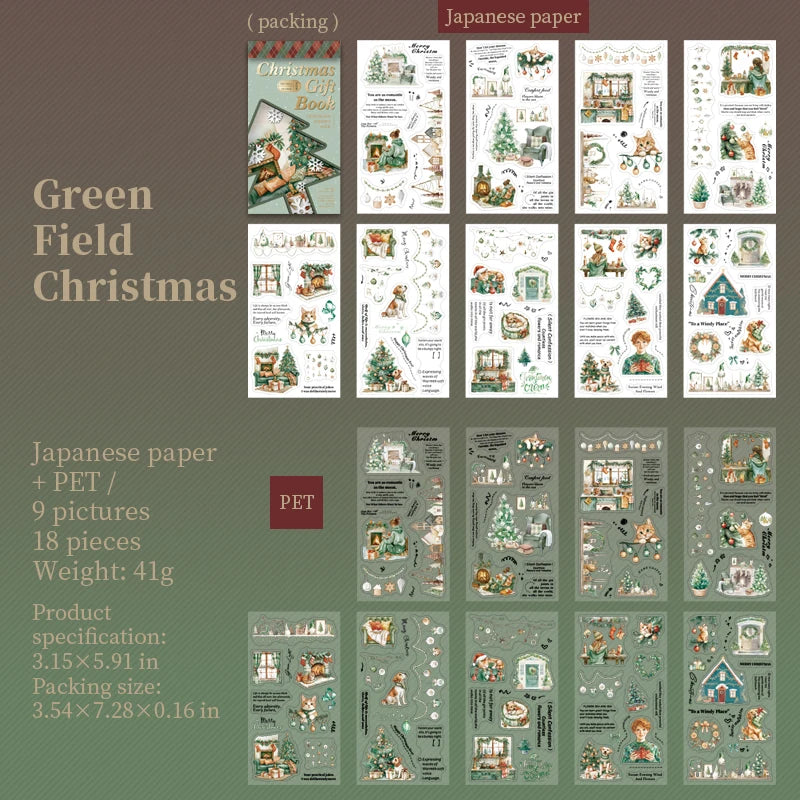 Christmas Book Sticker Set