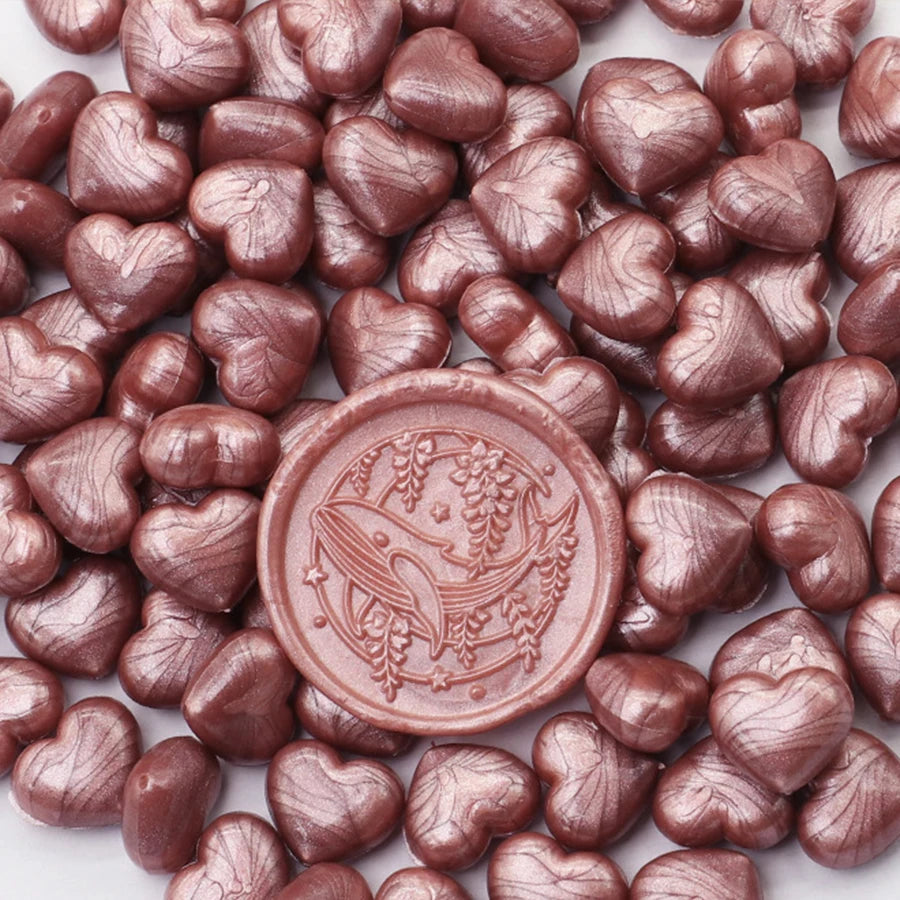 Heart-Shaped Sealing Wax Beads