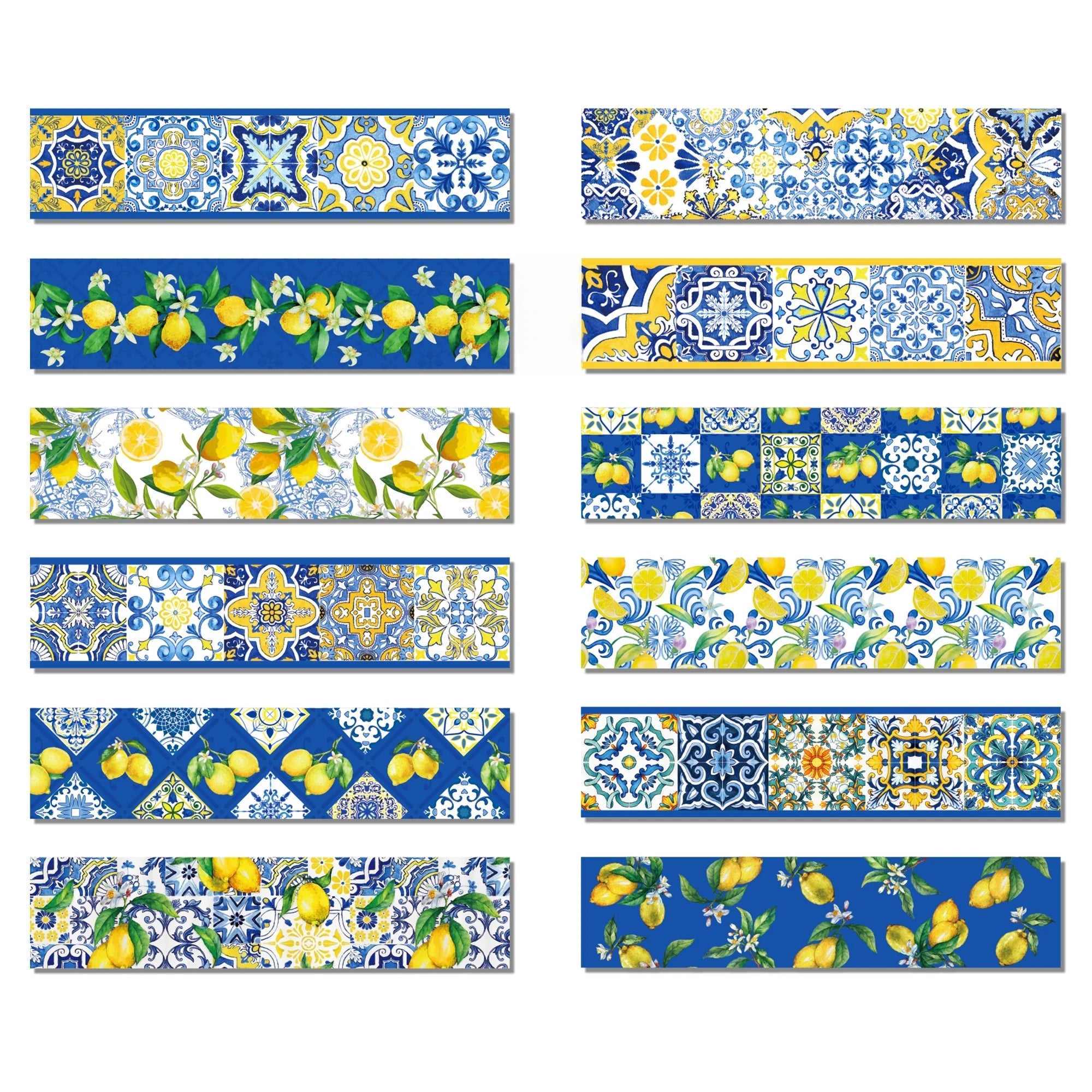 Amalfi Lemon Tiles – Washi Tape Set