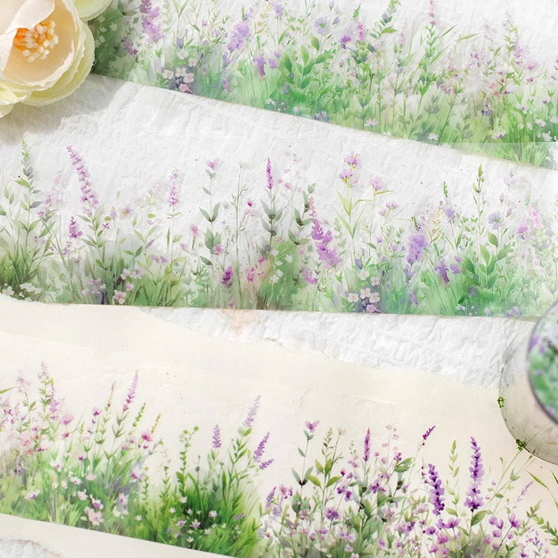 Green Notes Botanical PET Washi Tape