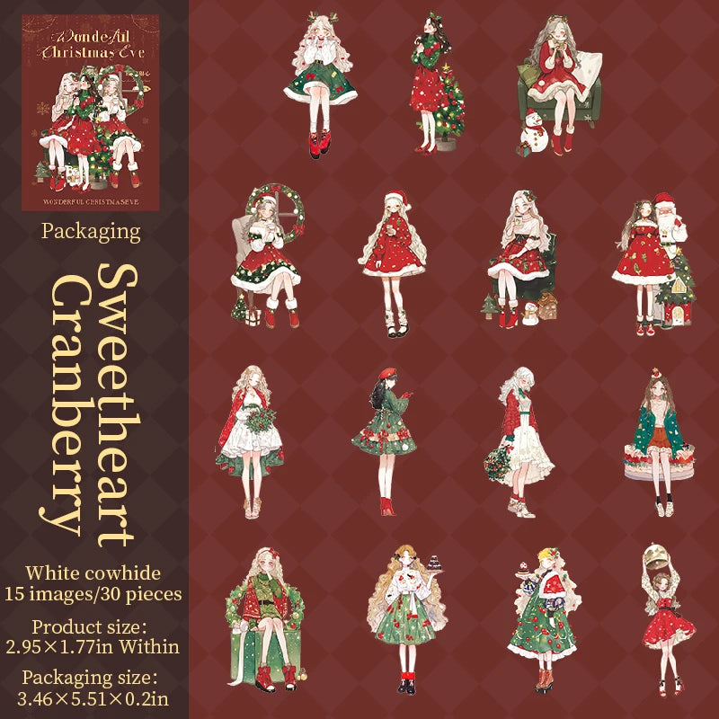 Wonderful Christmas Eve Sticker Set