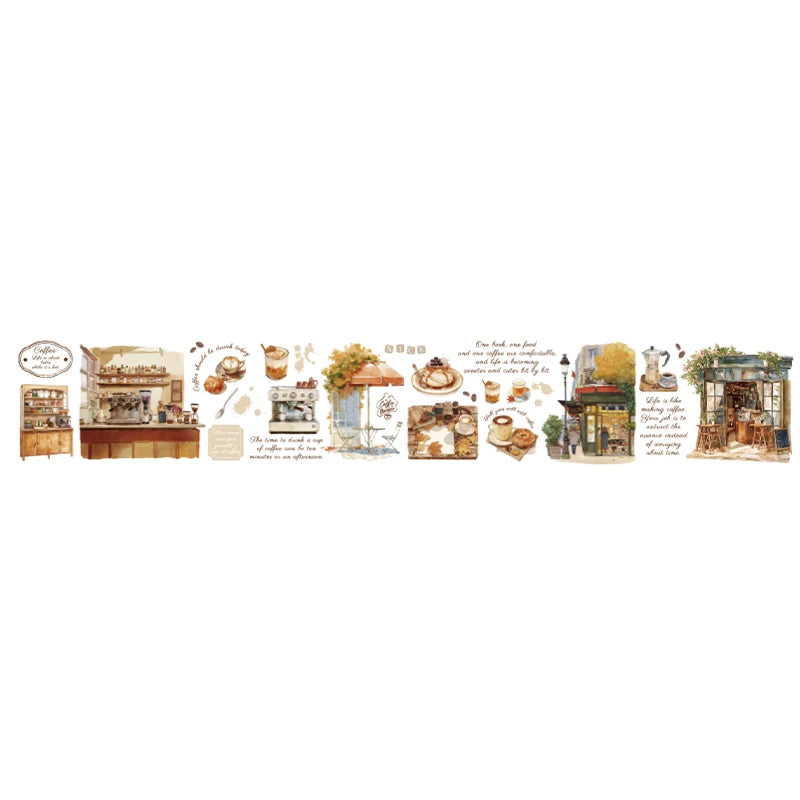 Autumn Streets, Cafés & City Views PET Washi Tape