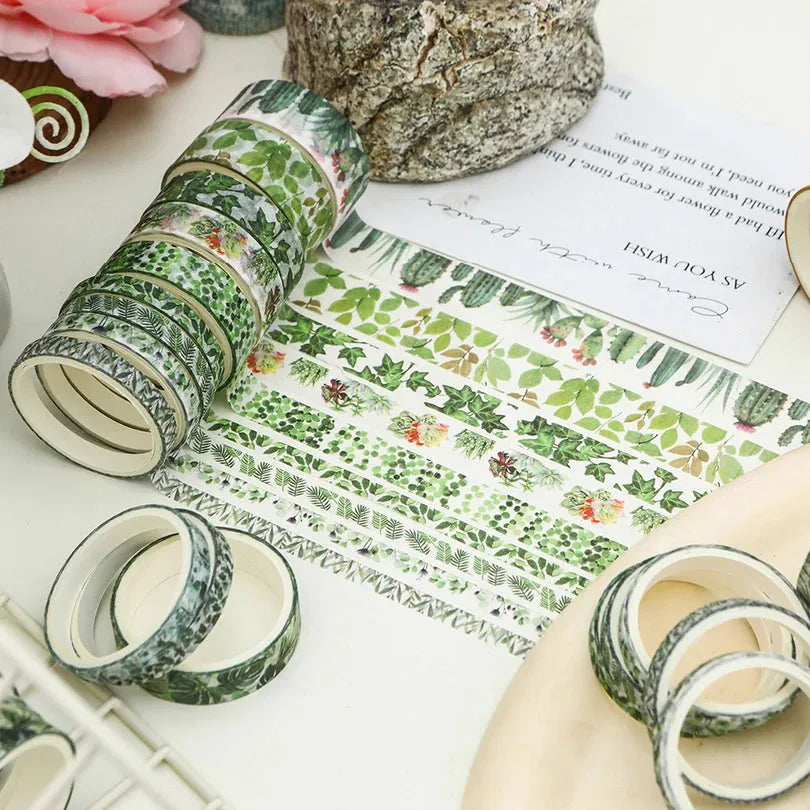 succulent washi tape Four Seasons Washi Tape Set – Up 60% Off at PaperWrld