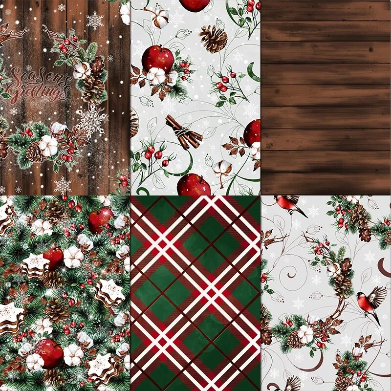 24 Sheets Christmas Offset Paper for Journaling &amp; Scrapbooking - PaperWrld
