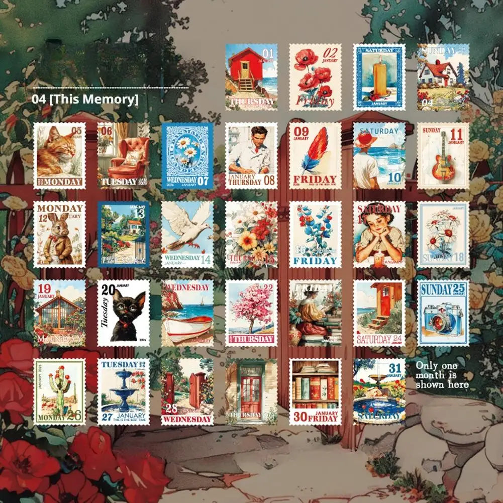 365 Days of Life Washi Tape Calendar Stickers