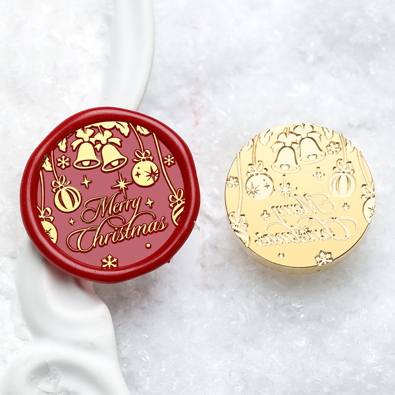 3D Solid Brass Christmas Wax Seal Stamp Head