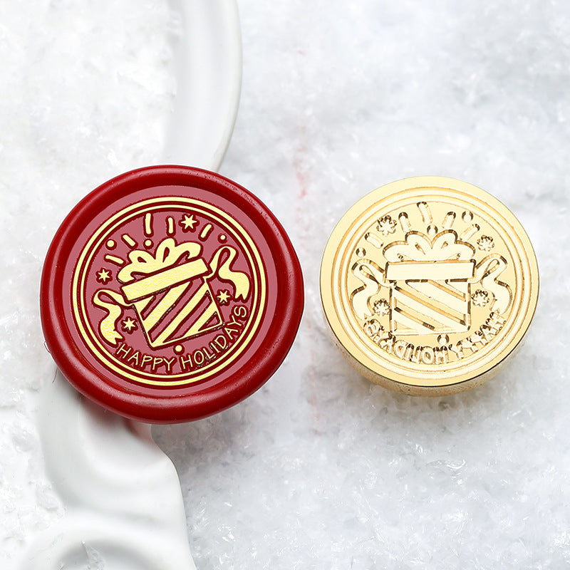 3D Solid Brass Christmas Wax Seal Stamp Head