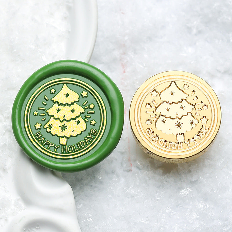 3D Solid Brass Christmas Wax Seal Stamp Head