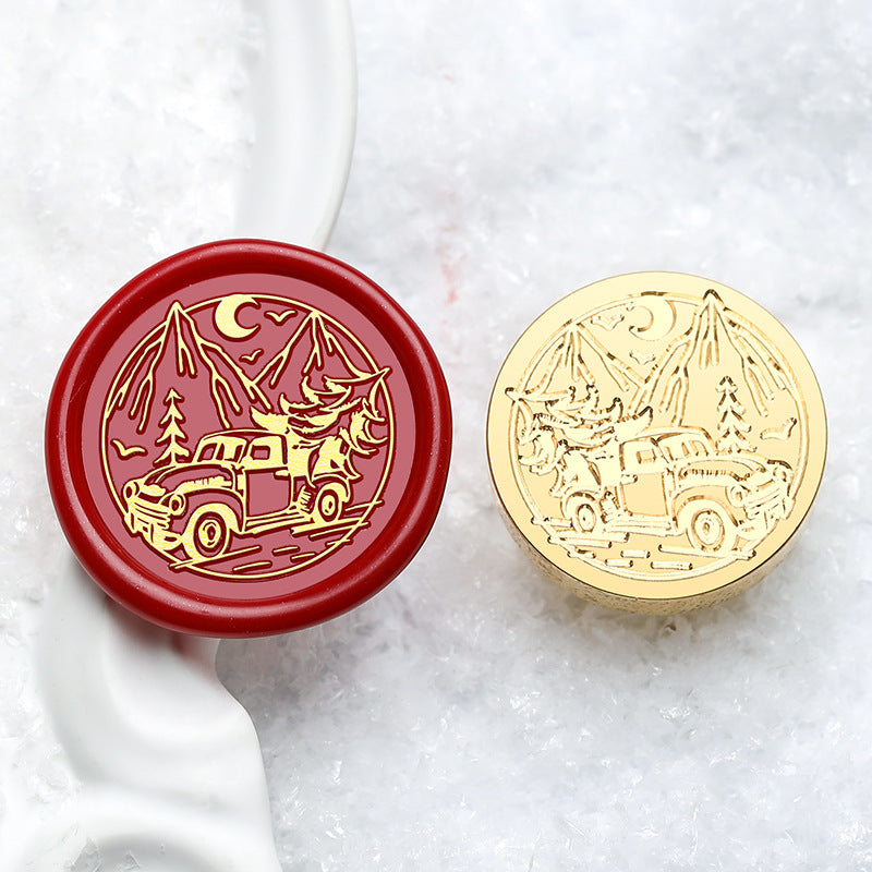 3D Solid Brass Christmas Wax Seal Stamp Head