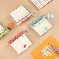 Mini Transparent Ring Binders with Storage Bag and Inserts for Journaling &amp; Scrapbooking - PaperWrld