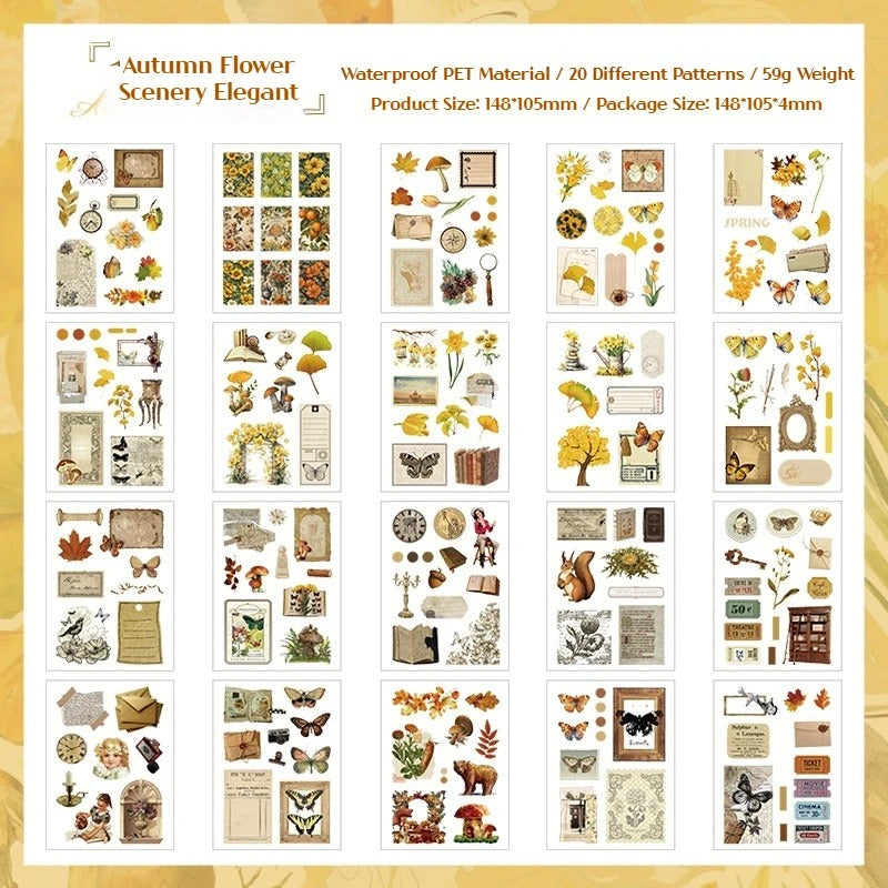 Seasonal Reverie – PET Sticker Book Collection