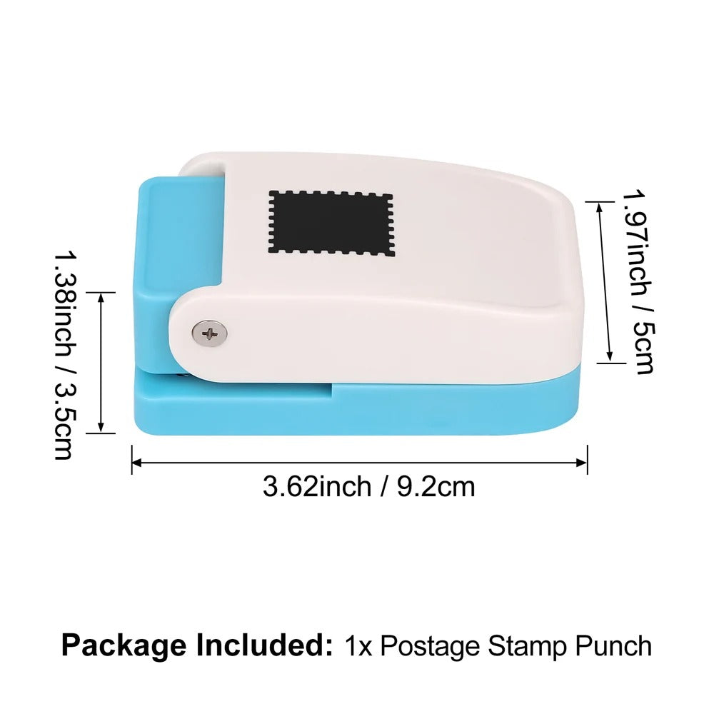 Stamp-Edge Paper Punch – Mini Postage Shape Cutter
