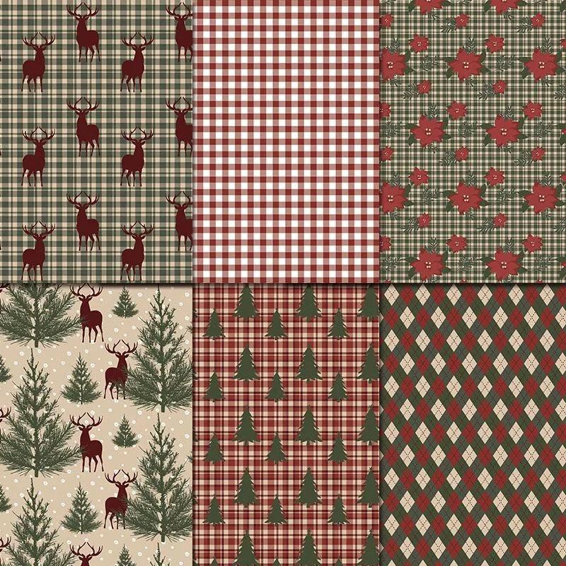 Rustic Christmas Charm Paper Pack