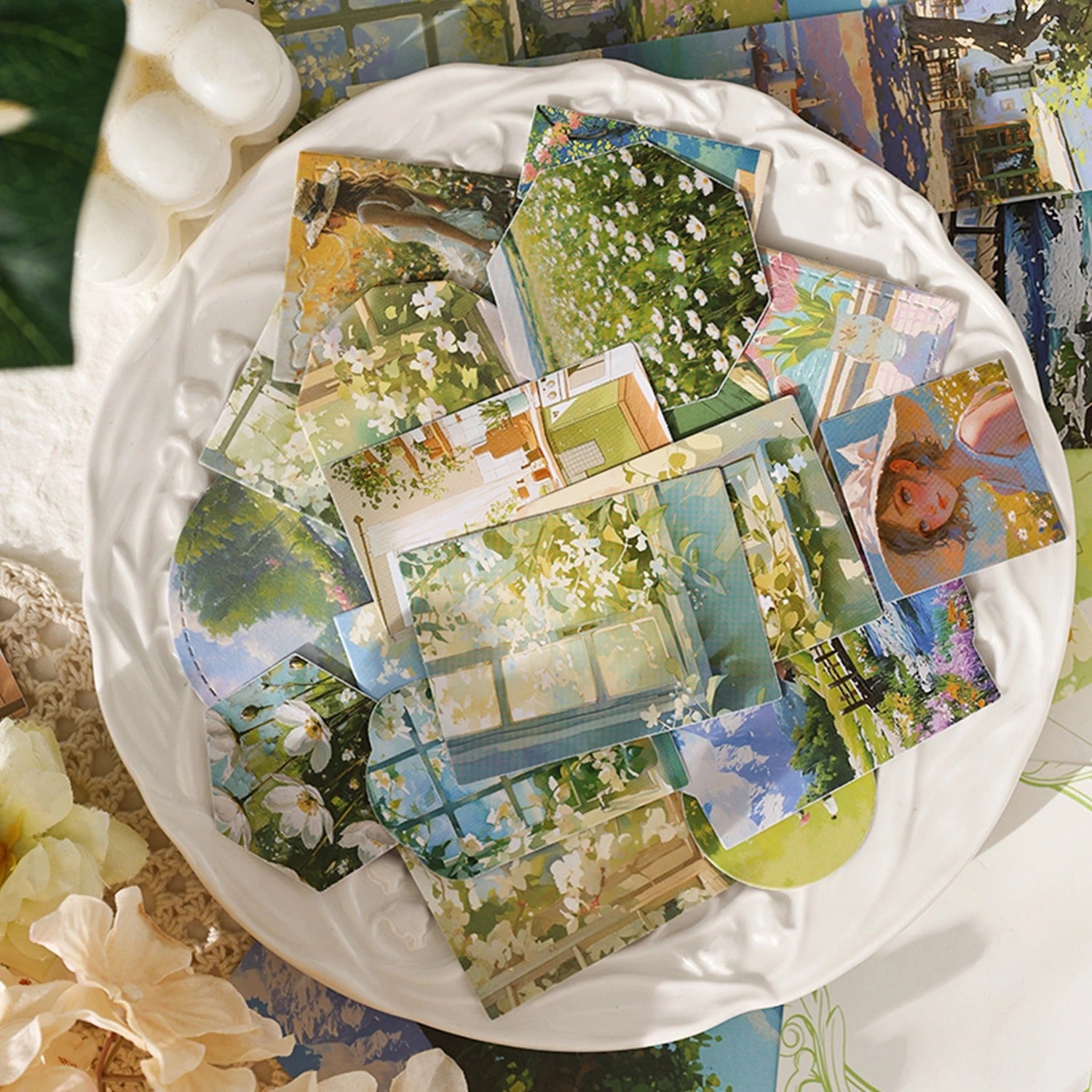 Flower Sea Like Tide Scrapbooking Box