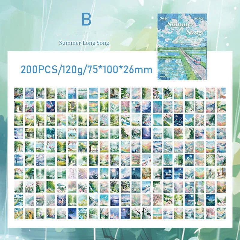 Four Seasons Poetry Scrapbooking Paper Book