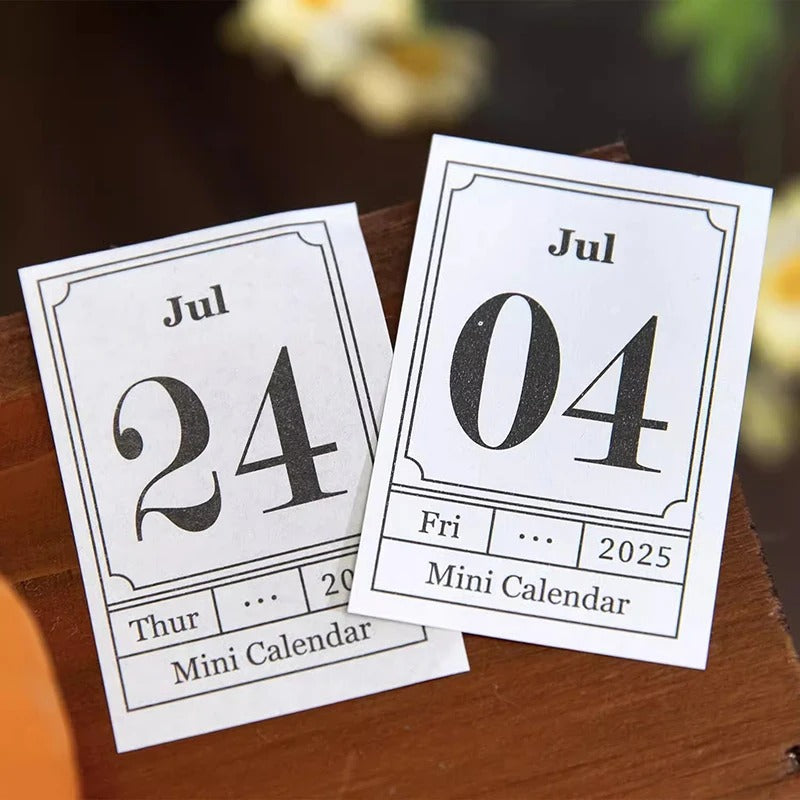 2025 Mini Tear-Off Calendar