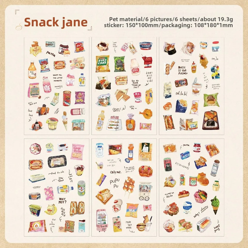 Vintage PET Sticker Set