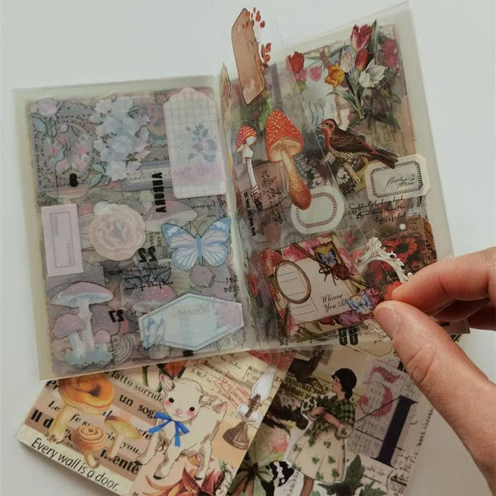 Vintage PET Die-Cut Sticker Book – Up 60% Off at PaperWrld