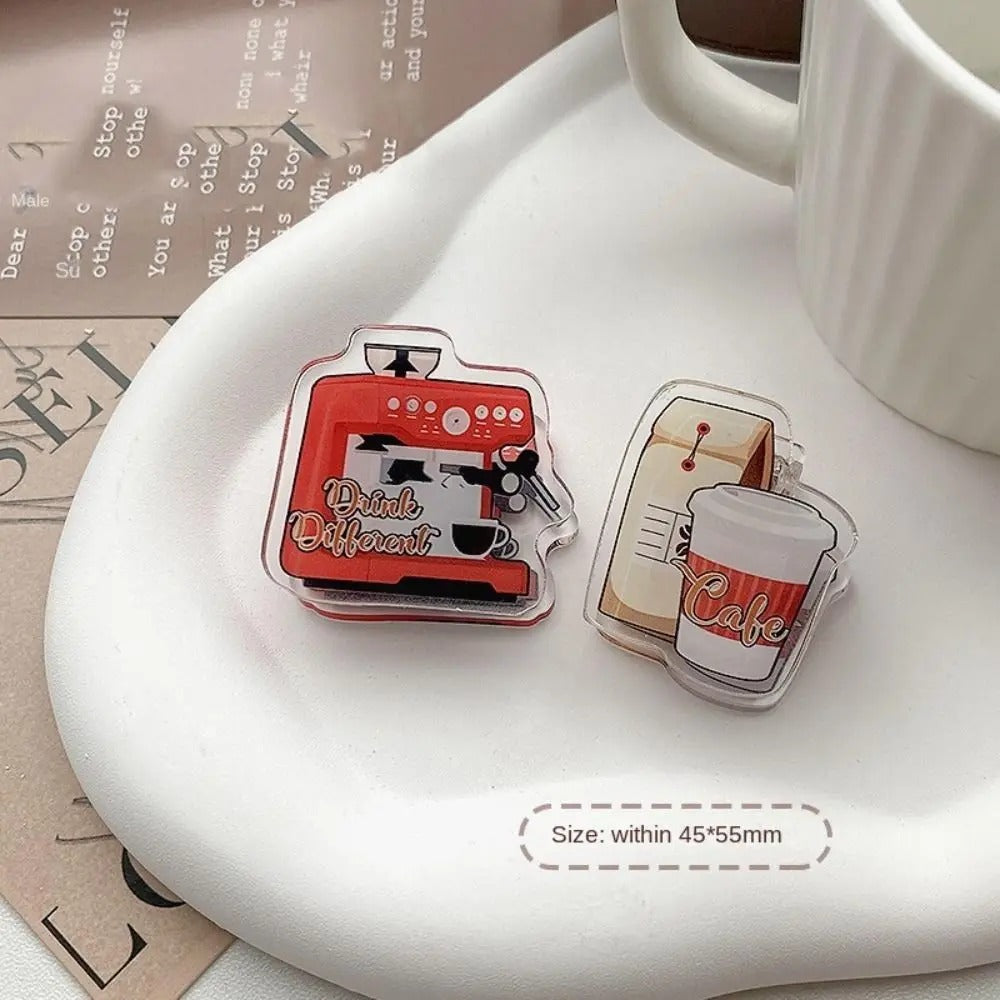 Cozy Café Acrylic Clips