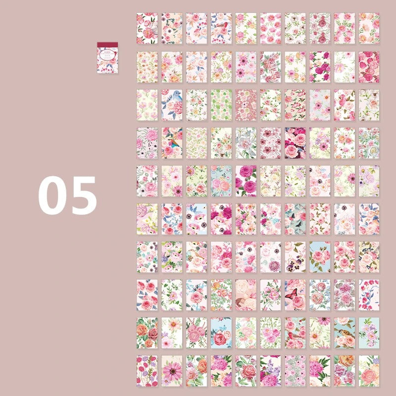 Mini Sticker Book – 100 Decorative Japanese Paper Stickers