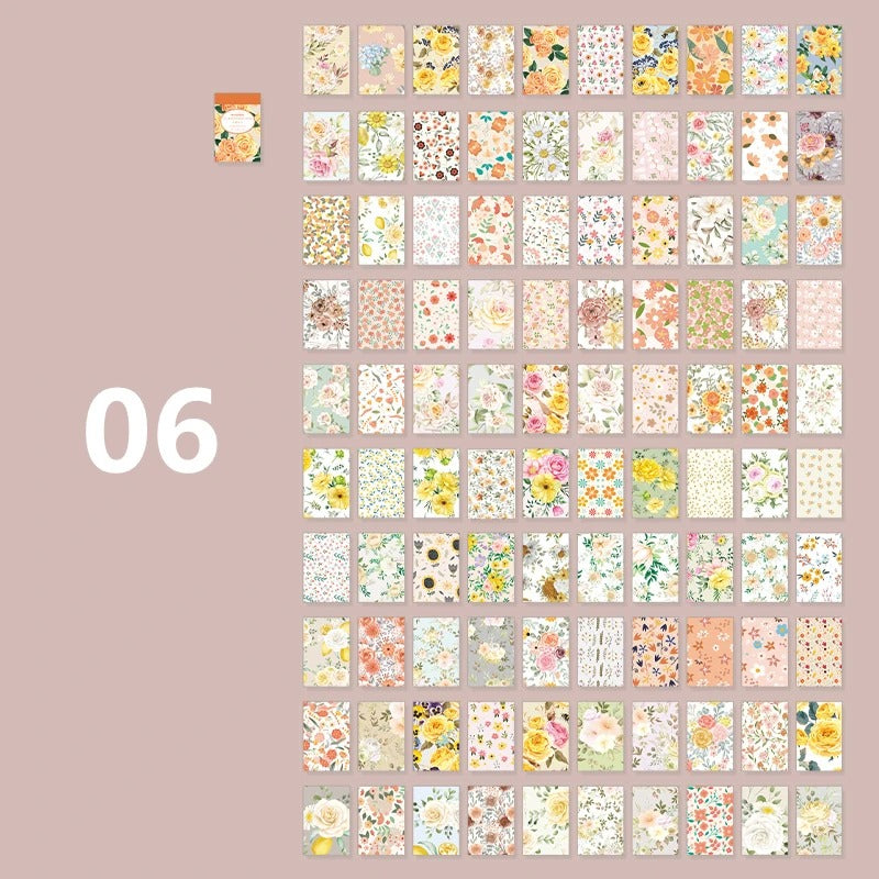 Mini Sticker Book – 100 Decorative Japanese Paper Stickers