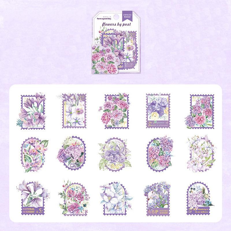 PAPERWRLD - 40 Pcs PET Floral Sticker Pack